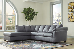 Ashley - 2 PC SECTIONAL-DARCY STEEL