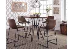 ASHLEY 5 PC DINING-COUNTER HEIGHT/TWO TONE