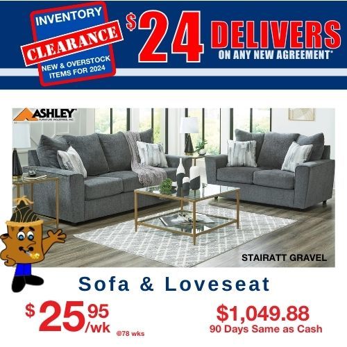 Sofa and Loveseat