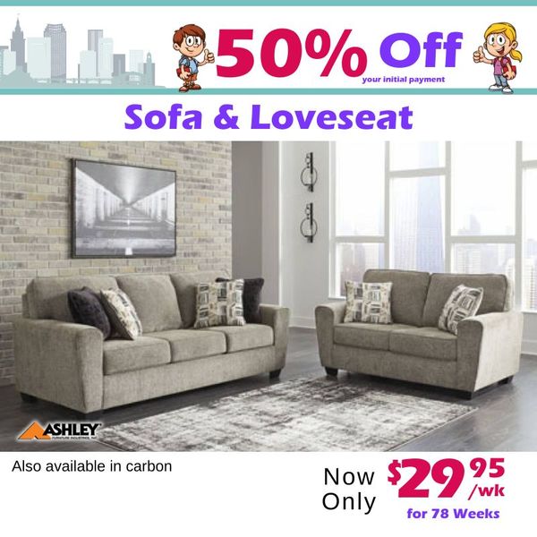 Sofa and Loveseat