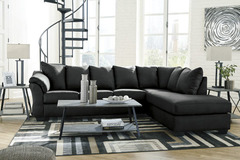 Ashley - 2 PC SECTIONAL-DARCY BLACK