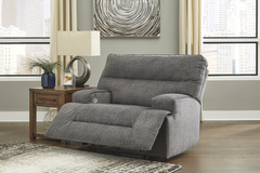 POWER RECLINER-WIDE SEAT-CHARCOAL