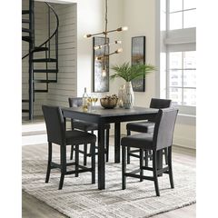ASHLEY-5pc DINING SETS-TWO-TONE GRAY